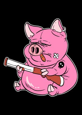 Gangster Pig Cop Or Police