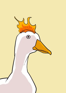 duck on fire