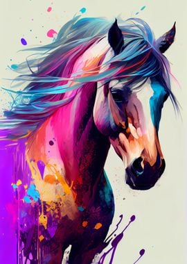 Horse Colorful