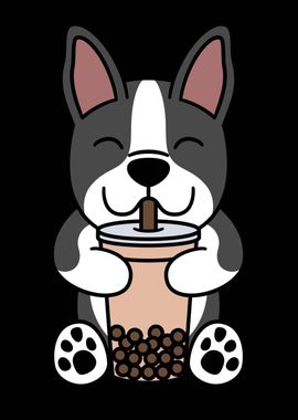 Boston Terrier Bubble Tea 