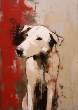 Abstract Dog Painting 2