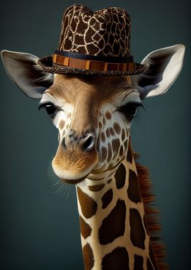 Giraffe Funny Animal Hat