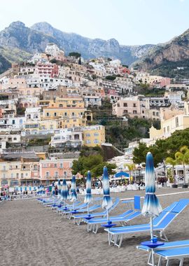 Positano Beach Umbrellas 1