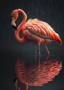 Cute flamingo