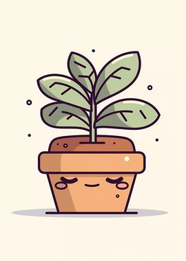 Cute Minimalist Pot Plant