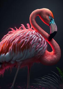 Cute flamingo