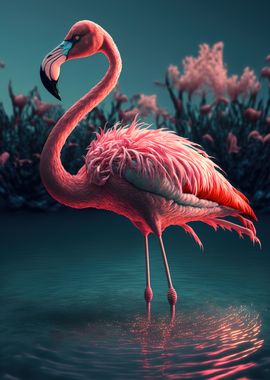 Cute flamingo