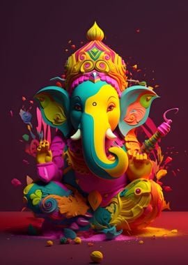 Ganesha god of art 