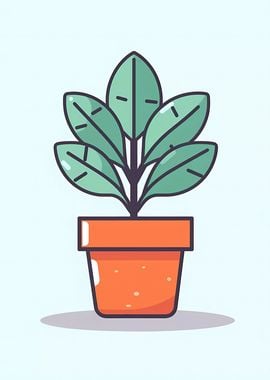 Cute Minimalist Pot Plant