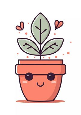 Cute Minimalist Pot Plant