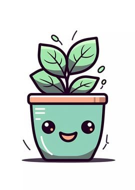 Cute Minimalist Pot Plant