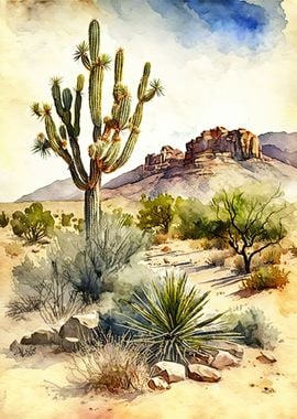 Desert Watercolor