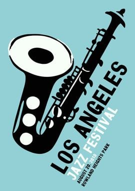 Los Angeles Jazz Poster