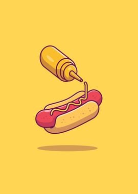 Hotdog With Mustard