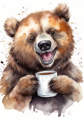 Coffee with Cute Bear