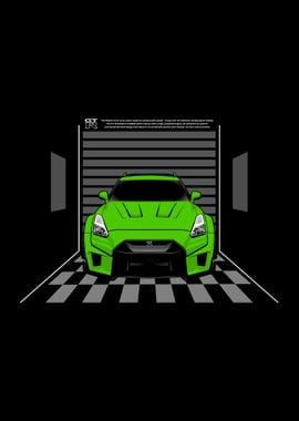 Art Car Nissan GTR Green