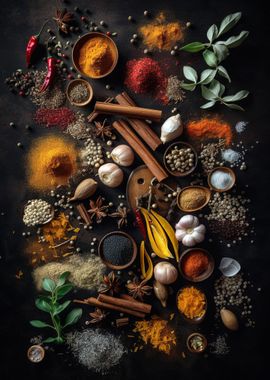 Spices Food and Kitchen