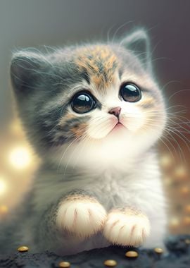 A cute kitten