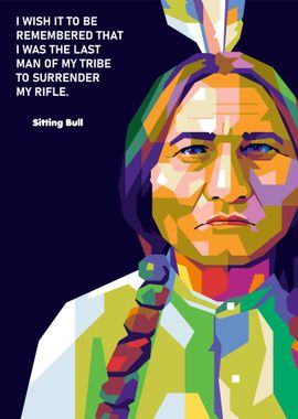 Sitting Bull Painting