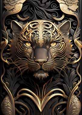 Mighty Tiger Gold Art Deco