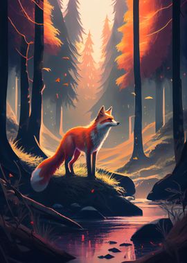 Fox Forest Animal