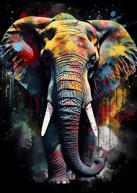 Elephant Colorful