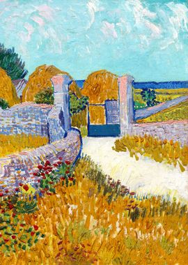 Farmhouse Van Gogh Art