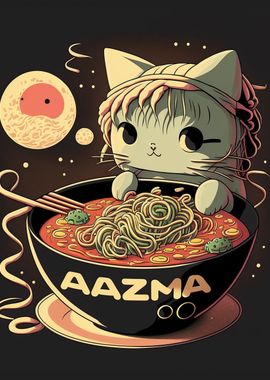 Cat Ramen Neon