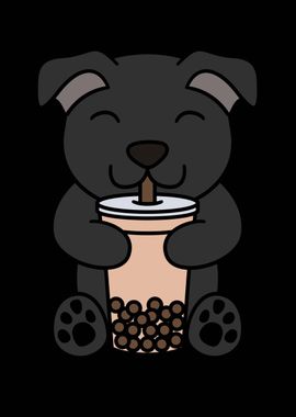 Staffy Dog Bubble Tea