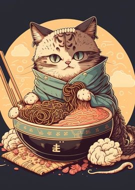 cat ramen japan