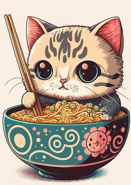 cat ramen japan