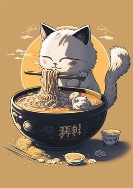 cat ramen japan