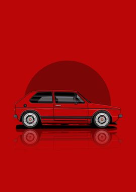 Art Volkswagen Golf Mk1