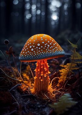 Mushrooms Glowing