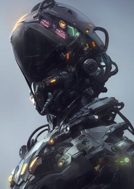 Black Robotic Neon