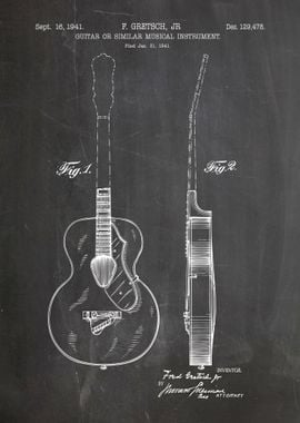 Guitar patent 1941