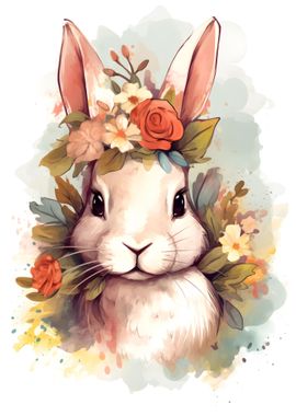 Floral Bunny