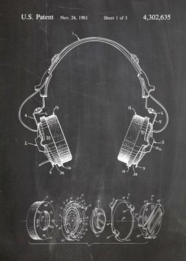 Headphones patent 1981