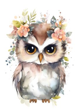 Floral Owl