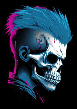 Anime Punk Skull