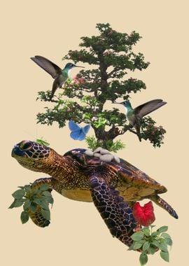 surreal turtle