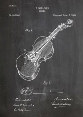 Violin patent 1881