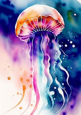 Watercolour Jellyfish