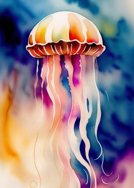 Watercolour Jellyfish