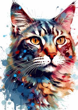 Cat Colorful