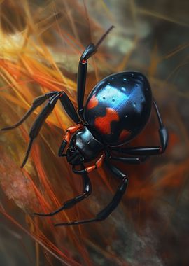 Colorful Black Widow