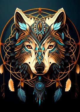 Wolf Dreamcatcher