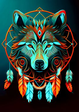 Wolf Dreamcatcher