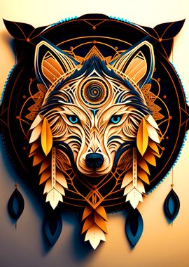 Wolf Dreamcatcher