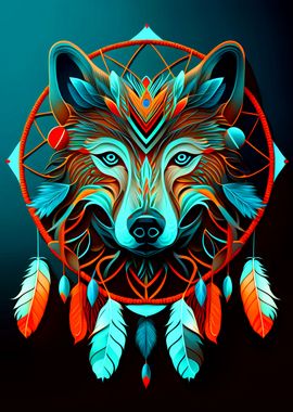 Wolf Dreamcatcher